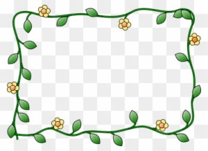 Border Flower Plant Nature Decoration Bord - Free Clip Art Borders - Transparent PNG Free Download