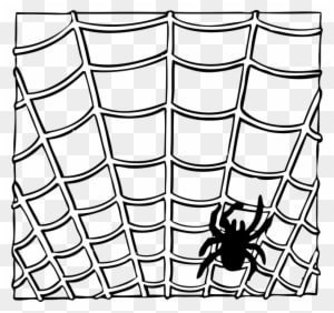 Spider Web Insect Animal Halloween Creepy Nature - Spiderman Webbing Black And White - Transparent PNG Free Download