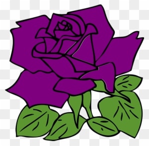 Rose Clipart Nature - Clip Art Purple Rose - Transparent PNG Free Download