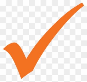 Naturally Noncombustible, Unfaced Sustainable Insulation - Orange Check Mark Clip Art - Transparent PNG Free Download