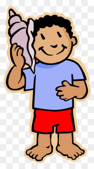 Children's Programs - Child With Shell Clipart - Transparent PNG Free Download