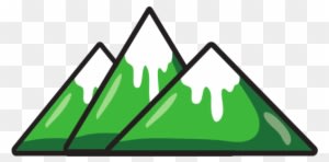Natural Mountains With Snow In The Tip Design - Design - Transparent PNG Free Download