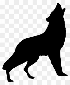 Silhouette, Wolf, Howling, Art, Wild, Animal, Nature - Wolf Howling Silhouette - Transparent PNG Free Download