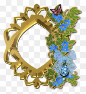 Photo, Frame, Scrapbook, Flowers, List, Nature, Gold - Gentiana - Transparent PNG Free Download