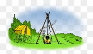 Camping In Nature - Clip Art - Transparent PNG Free Download