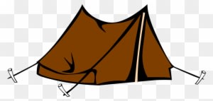 Tent Camping Brown Outdoor Woods Nature Su - Example Of Triangular Prism - Transparent PNG Free Download