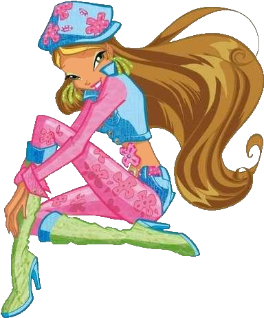 Flora Is Sweet, Shy, Calm, And Loves Plants Of All - Winx Club Flora - Transparent PNG Free Download