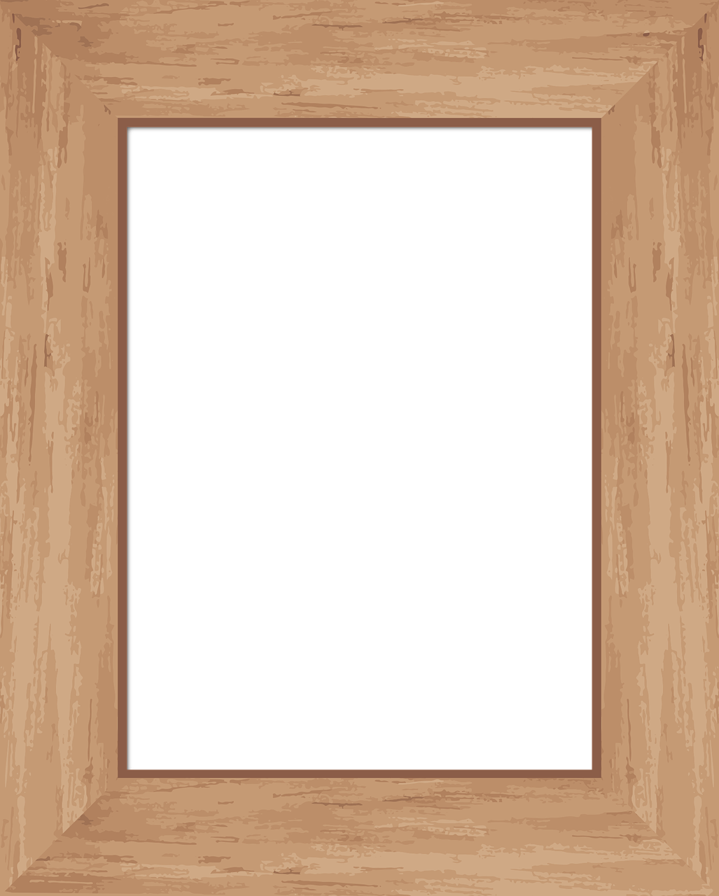 A Traditional And Classic Choice, Wooden Picture Frames - Frame Vectorpng - Transparent PNG Free Download