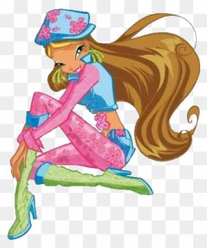 Flora Is Sweet, Shy, Calm, And Loves Plants Of All - Winx Club Flora - Transparent PNG Free Download