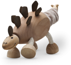 Nature Baby Outfitter - Anamalz Stegosaurus Wooden Toy - Transparent PNG Free Download