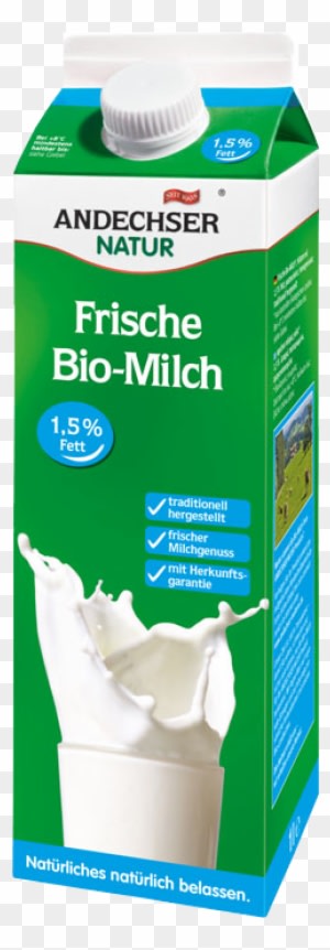 Andechser Natur Organic Low-fat Milk - Bio Milch - Transparent PNG Free Download