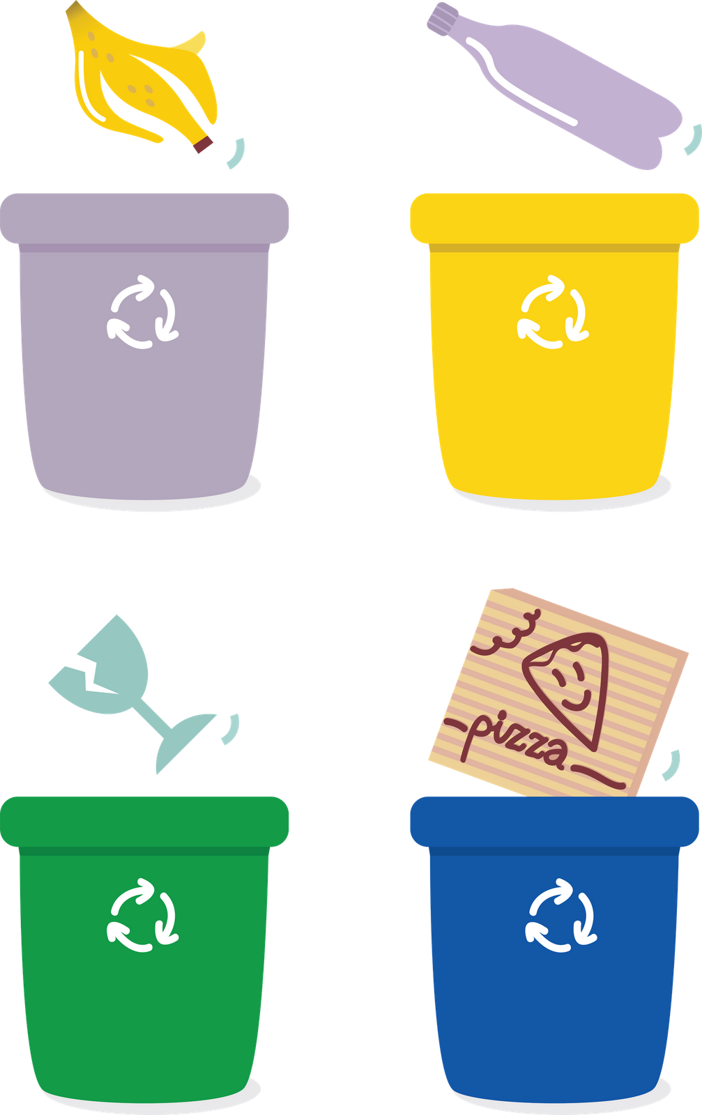 One Of The Most Challenging Parts About Composting - Separacion De La Basura Por Colores - Transparent PNG Free Download