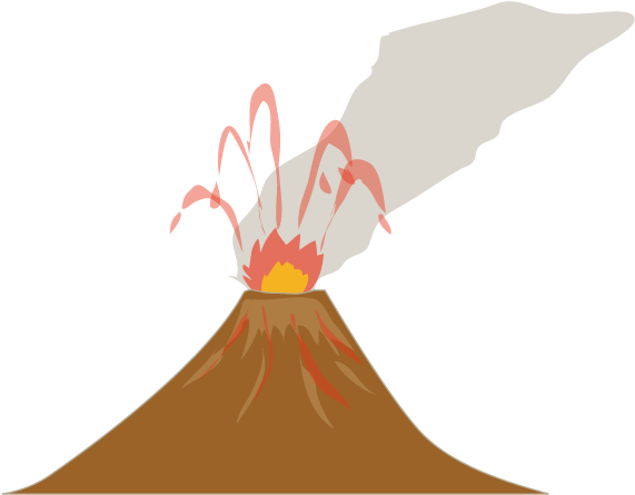 View All Images-1 - 活 火山 イラスト - Transparent PNG Free Download