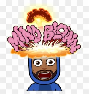 The Truth Is In Our Natural State We Experience The - Blown Mind Clip Art Gif - Transparent PNG Free Download