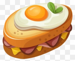 Sandwich With Egg Clipart Vector Picture - Food Png Clipart - Transparent PNG Free Download