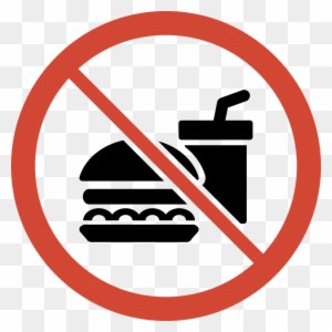 Similar Cliparts - - No Food And Drink Sign - Transparent PNG Free Download