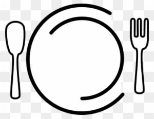 Dishes Plate Fork Spoon Food Restaurant Ea - Food Clip Art No Background - Transparent PNG Free Download