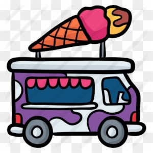 Ice Cream Truck - Food Truck - Transparent PNG Free Download