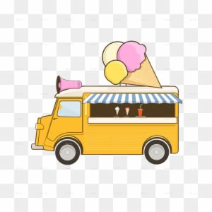 Ice Truck - Food Truck - Transparent PNG Free Download