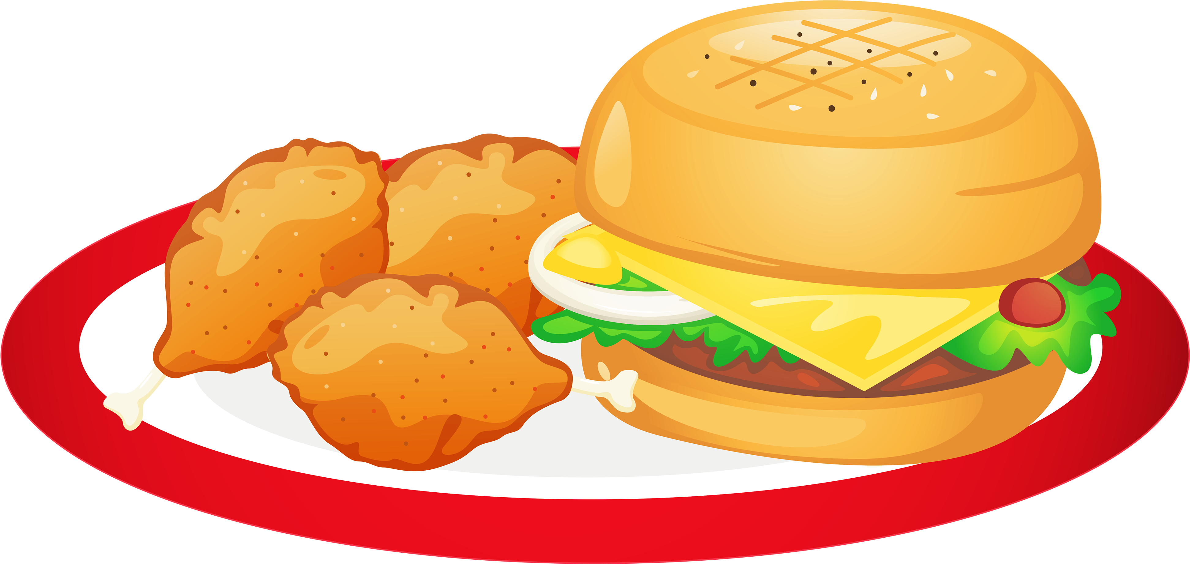 Sandwich Clipart Food Platter - Junk Food Clipart Png - Transparent PNG Free Download