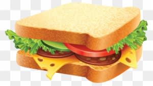 Sandwich Clip Art Free - Food Vector - Transparent PNG Free Download