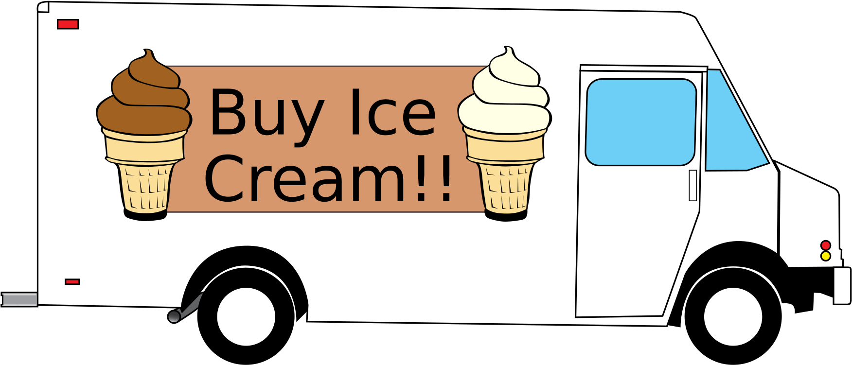 Heavens Delights Ice Cream - Food Truck Clip Art - Transparent PNG Free Download