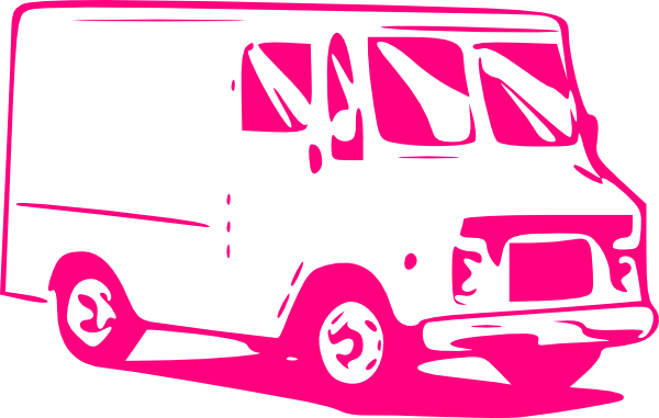 Pink Truck Clip Art - Food Truck Clip Art - Transparent PNG Free Download