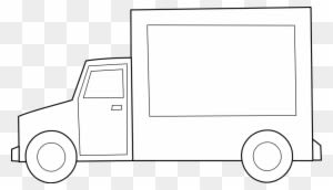 Truck Black And White Dump Truck Clipart Black And - Food Truck Clip Art Black And White - Transparent PNG Free Download