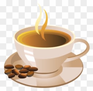 Cup Of Coffee With Coffee Beans - Food Vector Free Download - Transparent PNG Free Download