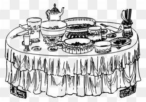 Free Table Food Clipart - Food On Table Drawing - Transparent PNG Free Download