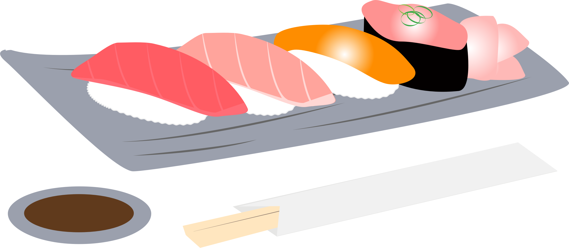 Sushi Assortment - Japanese Food Cartoon Png - Transparent PNG Free Download