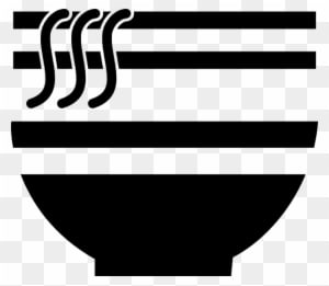 Black White Chinese Food - Transparent PNG Free Download