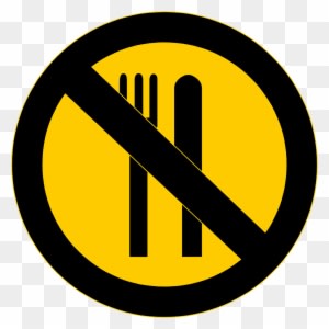 No Eating - Warning Sign For Food - Transparent PNG Free Download
