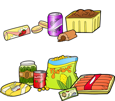 Fast Food Junk Food Industrial Food Burger - Unhealthy Food Sales Vs Healthy - Transparent PNG Free Download