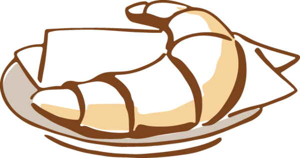 621 Croissant - Food - Transparent PNG Free Download