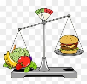 What Is Healthy Eating - Healthy Junk Food Scale - Transparent PNG Free Download