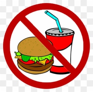 No Junk Food Clipart - No Fast Food Clipart - Transparent PNG Free Download