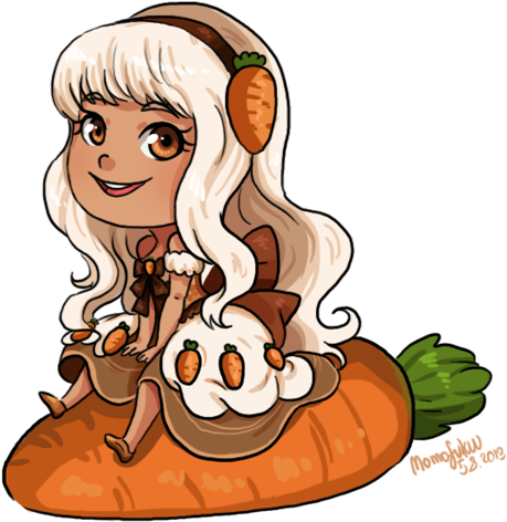 Carrot Cake - Chibi Food People - Transparent PNG Free Download