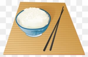 Japanese Food Clipart Chopstick - Rice Food Vector Png - Transparent PNG Free Download