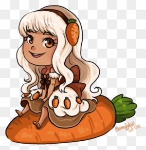 Carrot Cake - Chibi Food People - Transparent PNG Free Download