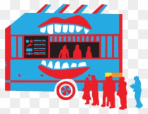 The Middle Feast Food Truck - Food Truck Red And Blue - Transparent PNG Free Download