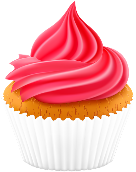 Free Cupcake Clipart 15, - Pink Frosting Cupcake Fun Food Costume T-shirt Cute - Transparent PNG Free Download