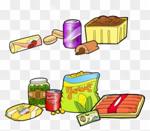 Junk Food Cartoon - Processed Food Cartoon - Transparent PNG Free Download