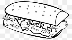 Food Drawings Black And White - Transparent PNG Free Download