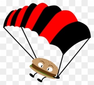 Awesome Food For Awesome People Keep Your Energy Levels - Food Parachute - Transparent PNG Free Download