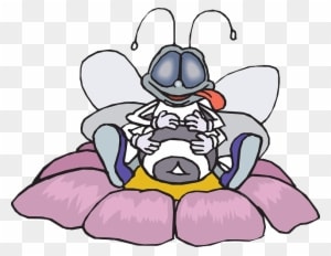 Insect Food, Honey, Happy, Flower, Bee, Full, Stuffed, - Stuffed Full Of Food - Transparent PNG Free Download