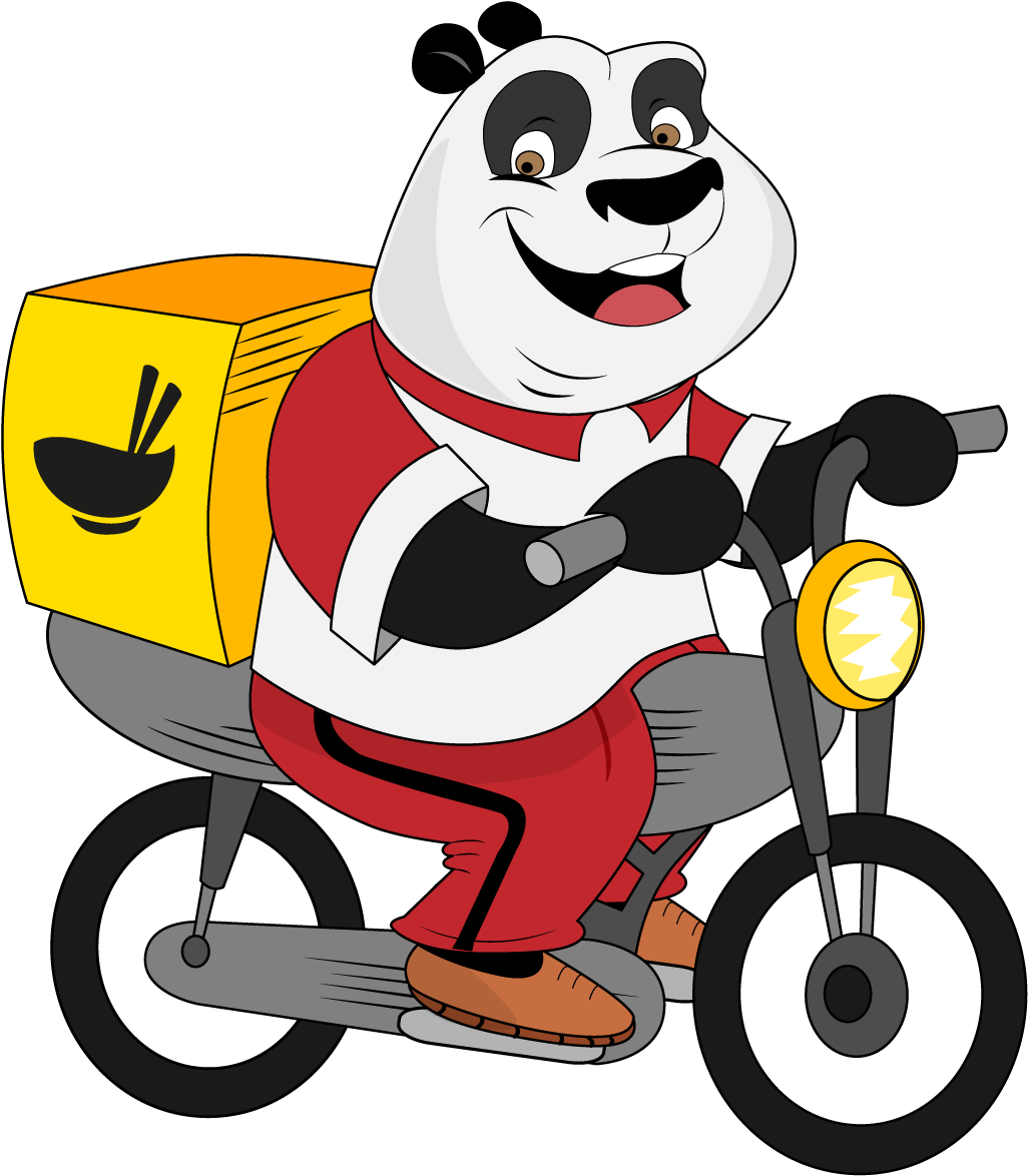 Go Food Clipart Collection - Panda Food Delivery - Transparent PNG Free Download