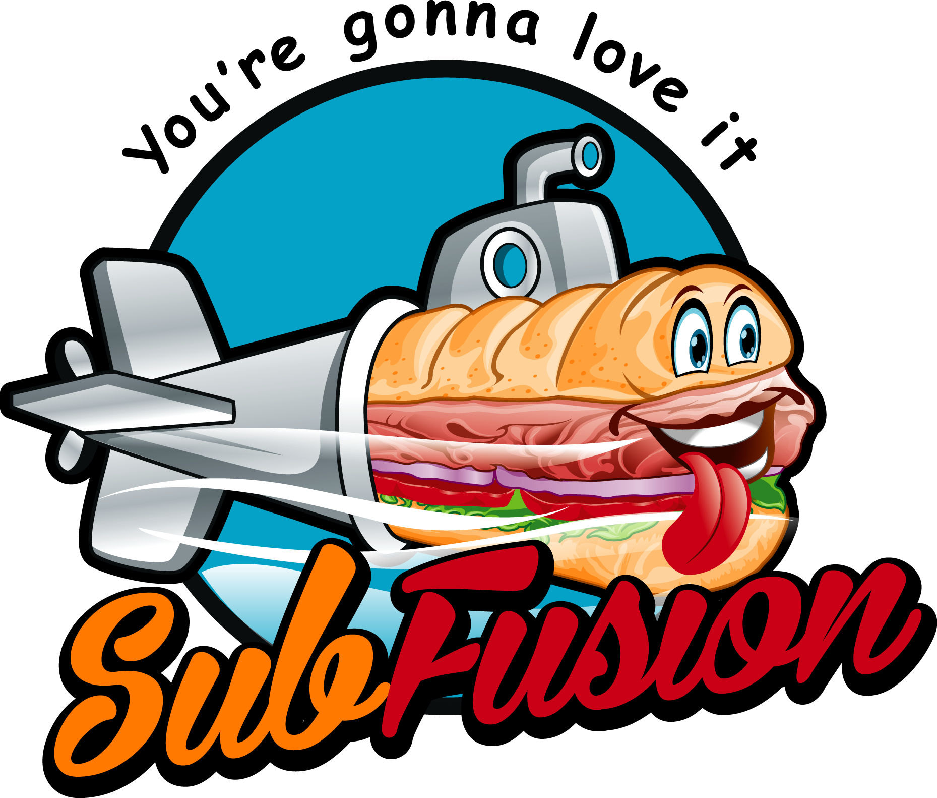 A Submarine Sandwich Coming Our Of A Plane - Sub Fusion Food Truck - Transparent PNG Free Download