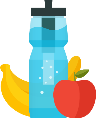 Try To Snack Light And Drink A Lot Of Water Instead - Food And Water Png - Transparent PNG Free Download