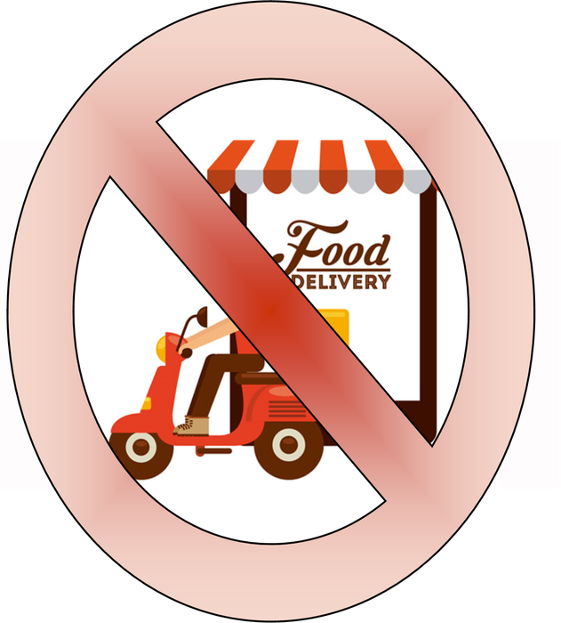 Outside Food Delivery Services - Food Delivery Cartoon - Transparent PNG Free Download